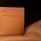 Shoulder Bag Vintage Bucket Tote Brown Macadam Coated Canvas