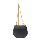 Shoulder Bag Mini Drew Black Grained Calfskin Leather