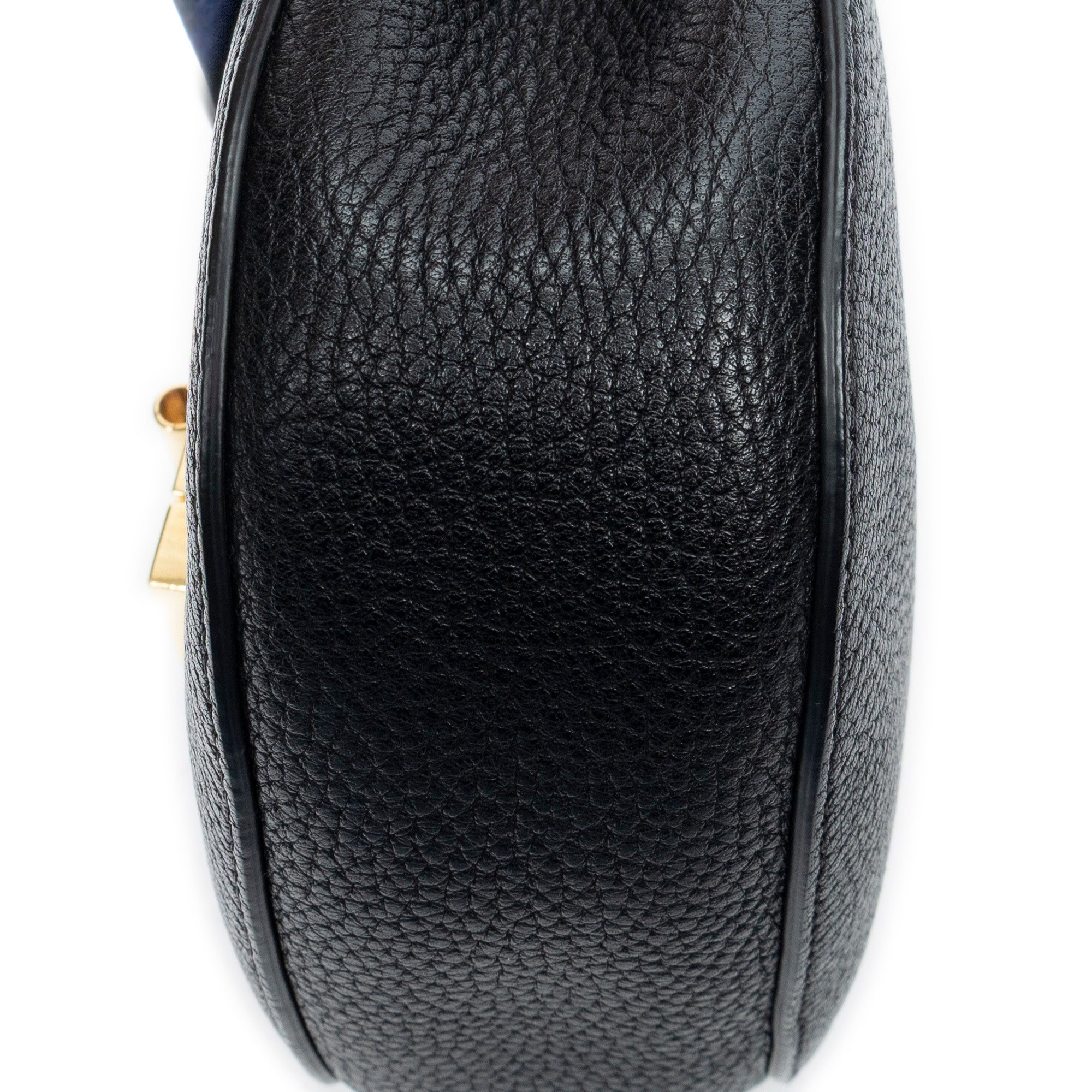 Shoulder Bag Mini Drew Black Grained Calfskin Leather
