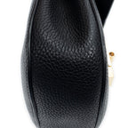 Shoulder Bag Mini Drew Black Grained Calfskin Leather