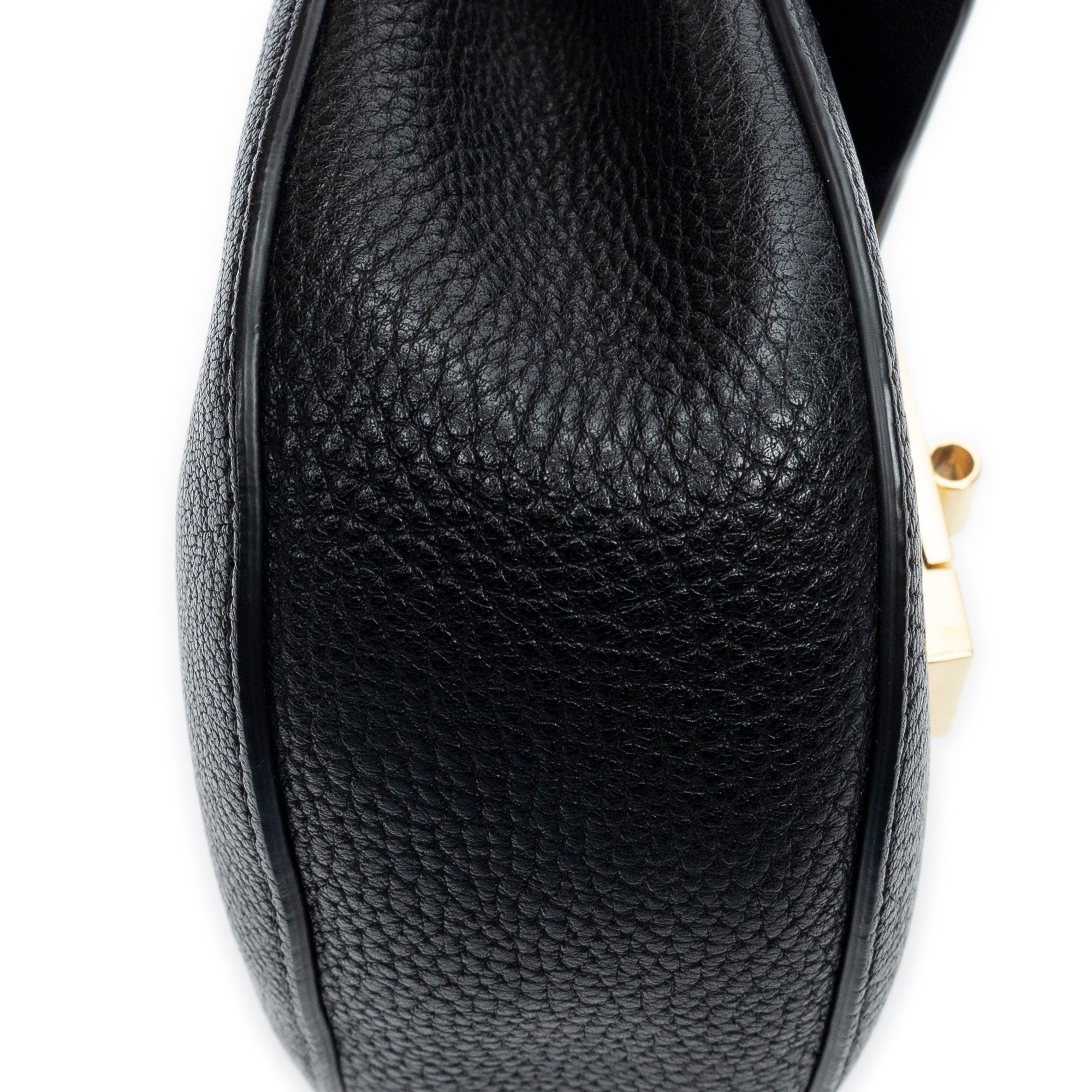 Shoulder Bag Mini Drew Black Grained Calfskin Leather