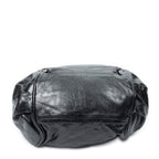 Shoulder Bag Small Ethel Black Distressed Calfskin Leather
