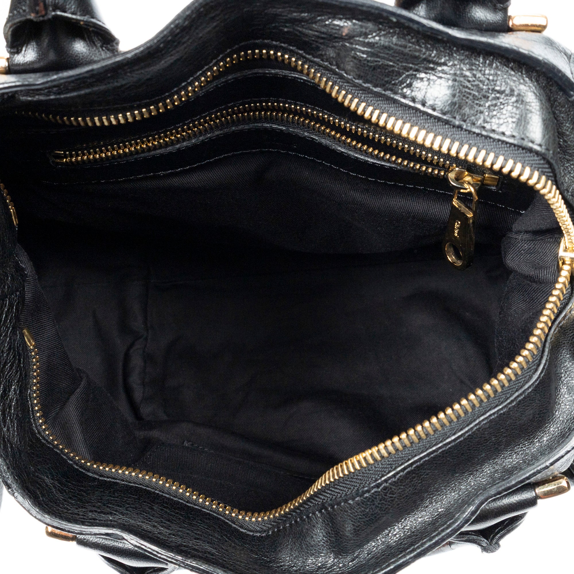 Shoulder Bag Small Ethel Black Distressed Calfskin Leather