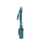 Shoulder Bag Mini C Crossbody Dark Teal Calfskin Leather