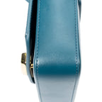 Shoulder Bag Mini C Crossbody Dark Teal Calfskin Leather