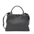 Shoulder Bag Medium Peekaboo Dark Grey Selleria Leather