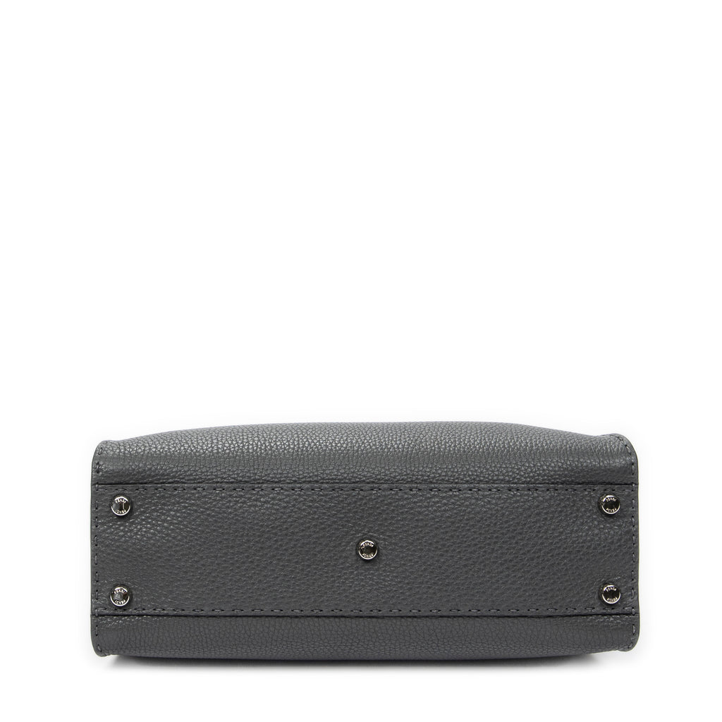 Shoulder Bag Medium Peekaboo Dark Grey Selleria Leather