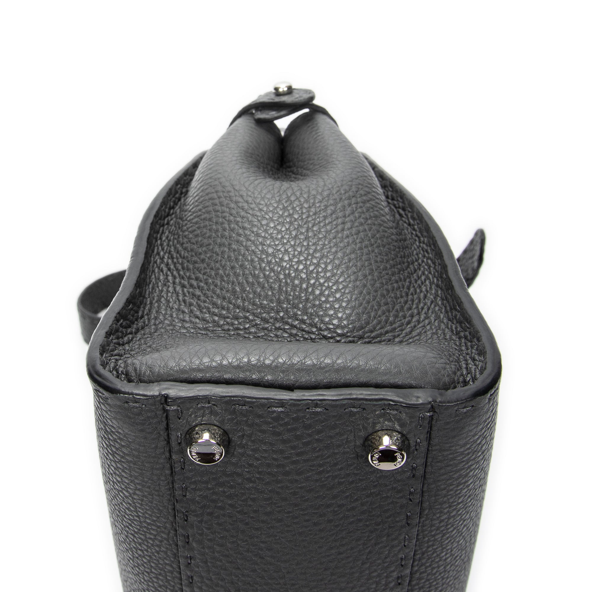 Shoulder Bag Medium Peekaboo Dark Grey Selleria Leather