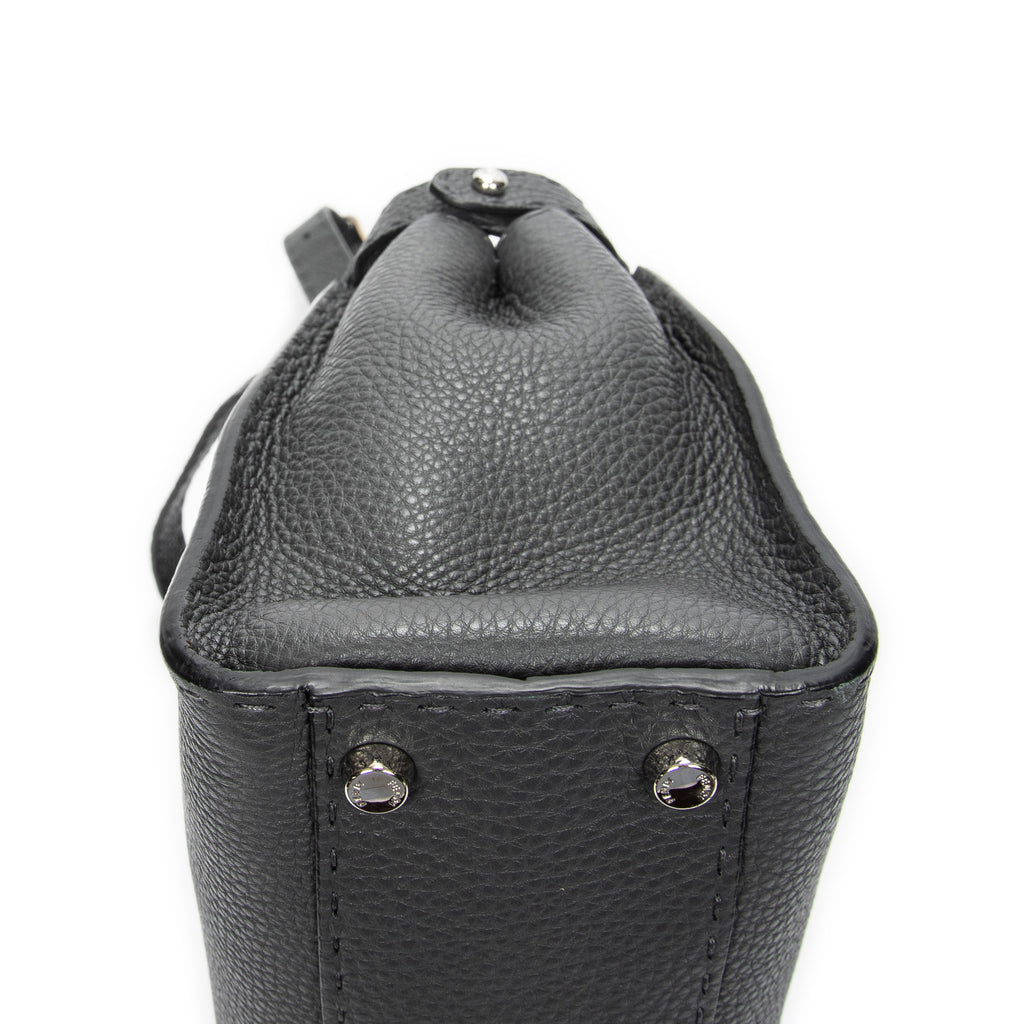 Shoulder Bag Medium Peekaboo Dark Grey Selleria Leather