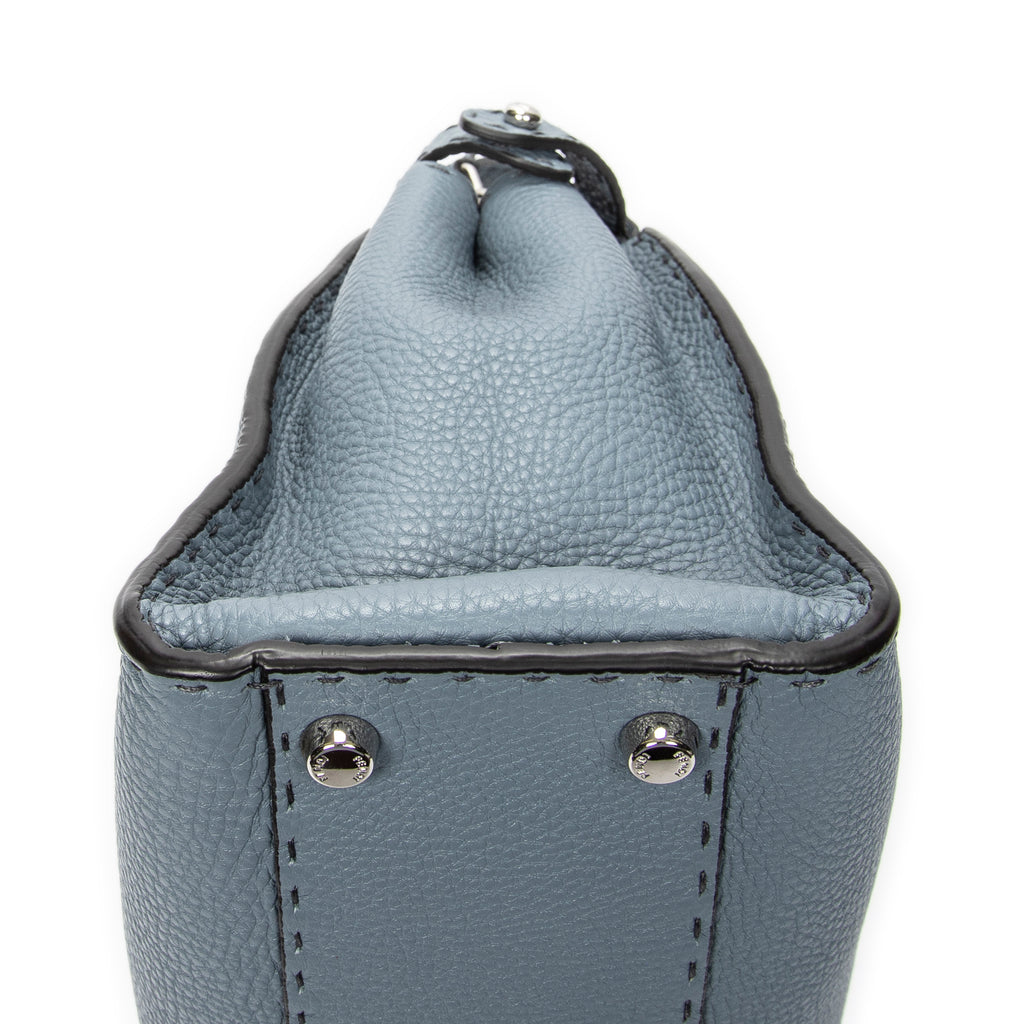 Shoulder Bag Medium Peekaboo Light Blue Selleria Leather