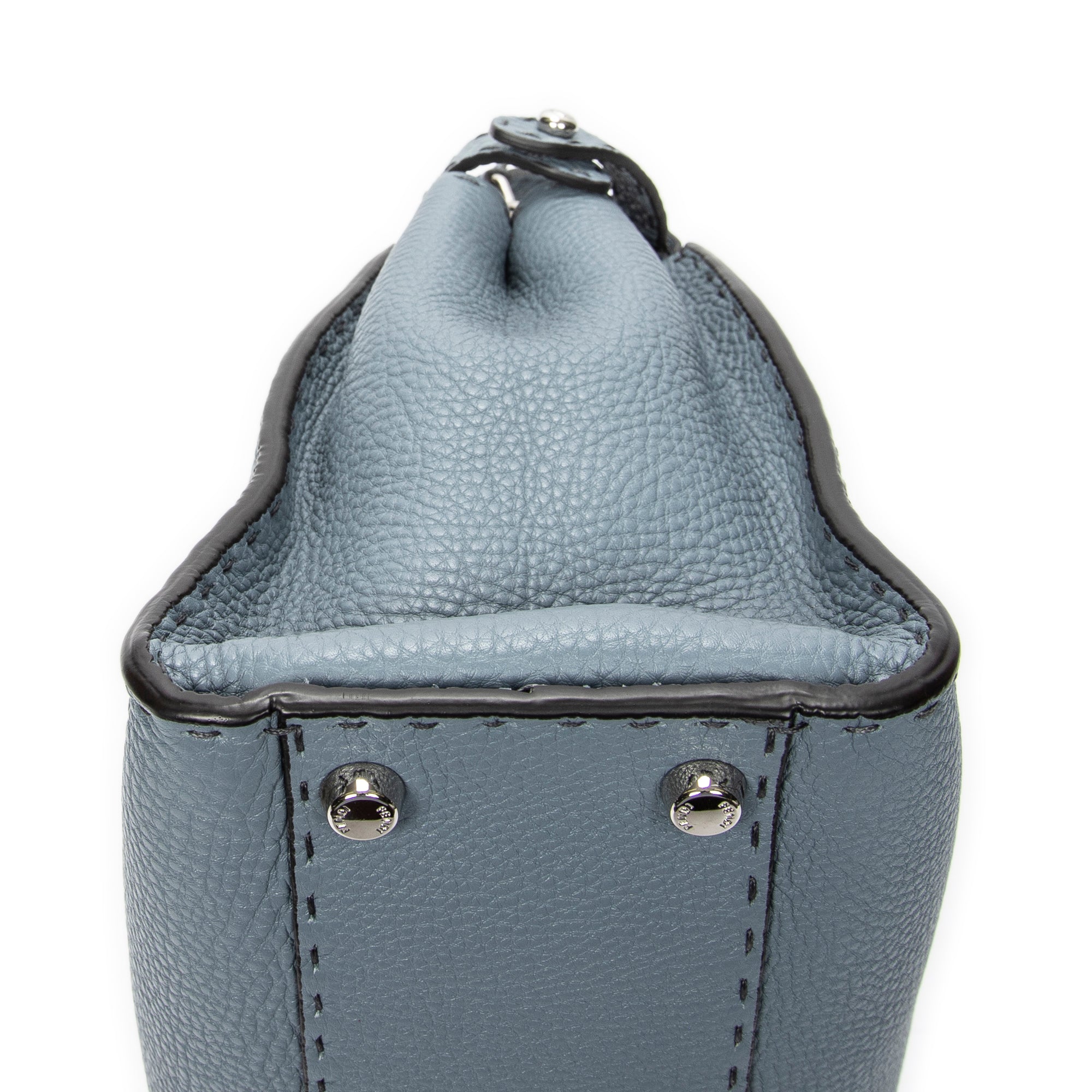 Shoulder Bag Medium Peekaboo Light Blue Selleria Leather