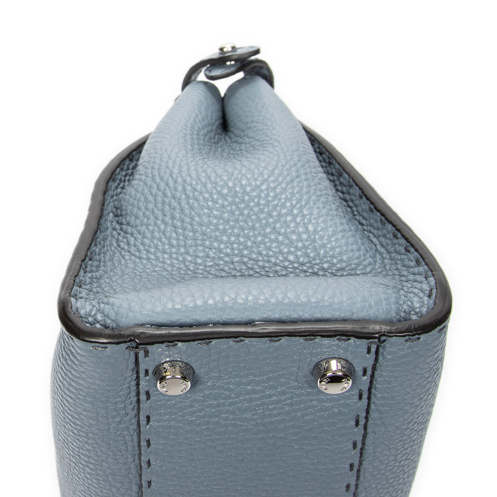 Shoulder Bag Medium Peekaboo Light Blue Selleria Leather