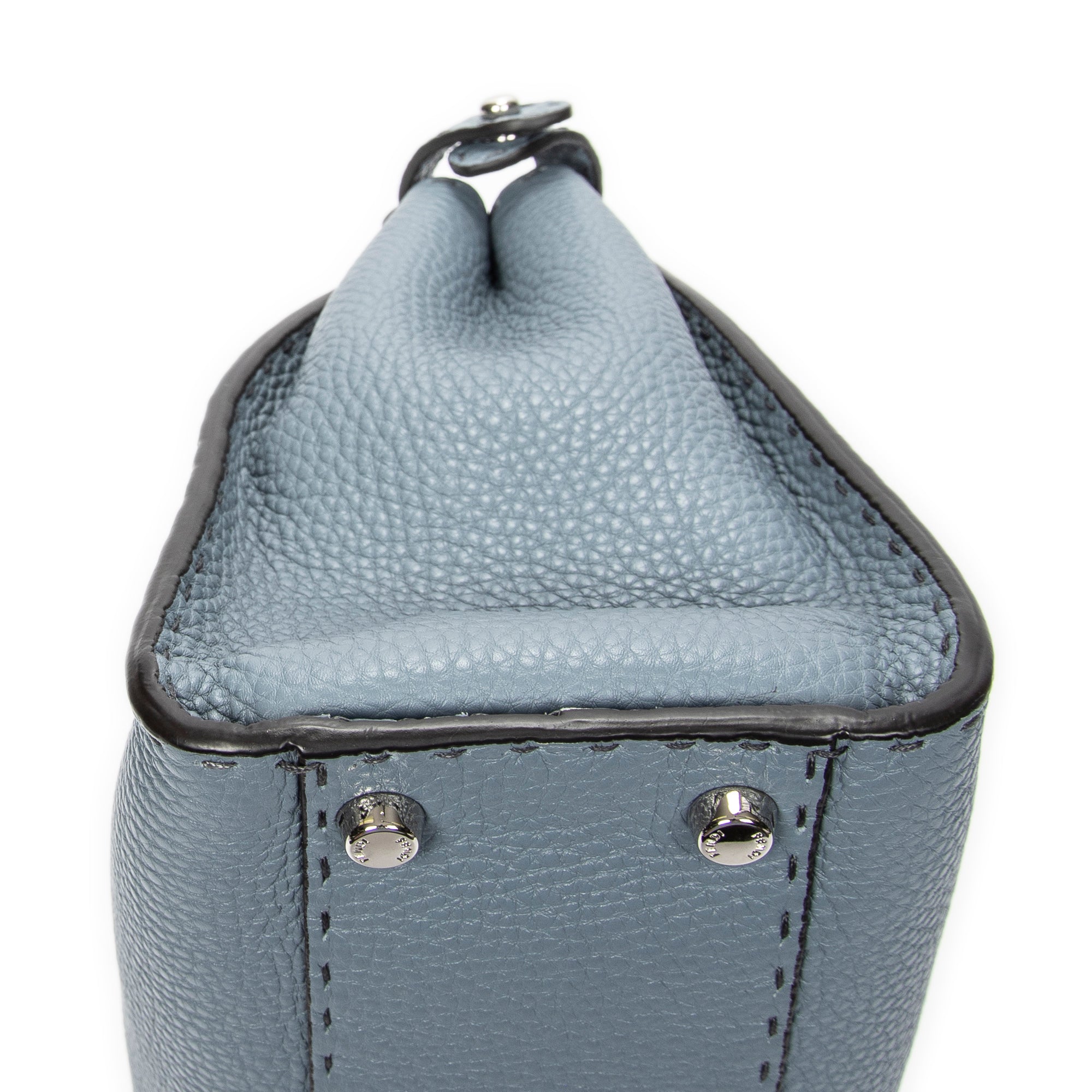 Shoulder Bag Medium Peekaboo Light Blue Selleria Leather