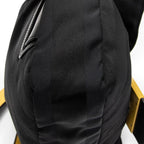 Shoulder Bag Large Convertible Baguette Belt Bag Black Pequin Stripe Nylon Canvas