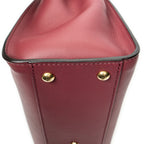 Shoulder Bag Medium Peekaboo Monster Burgundy Calfskin Leather