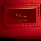 Shoulder Bag Medium Peekaboo Monster Burgundy Calfskin Leather