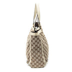 Shoulder Bag Large Abbey D-Ring Tote Beige Monogrammed Canvas