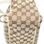 Shoulder Bag Large Abbey D-Ring Tote Beige Monogrammed Canvas