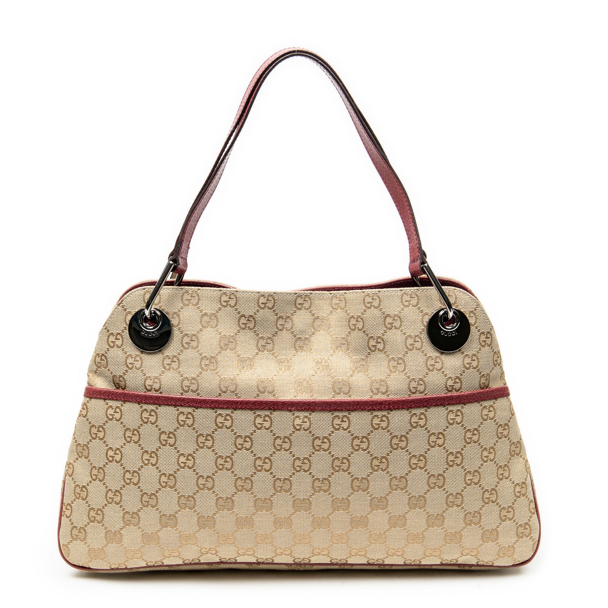 Shoulder Bag Medium Eclipse Tote Beige Monogrammed Canvas