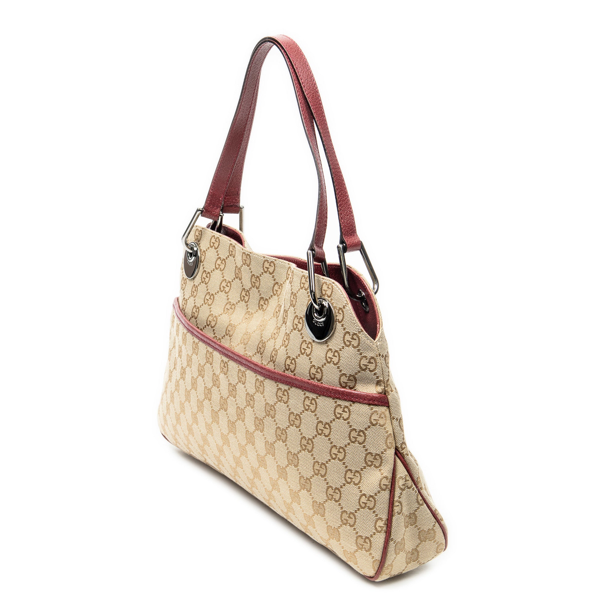 Shoulder Bag Medium Eclipse Tote Beige Monogrammed Canvas
