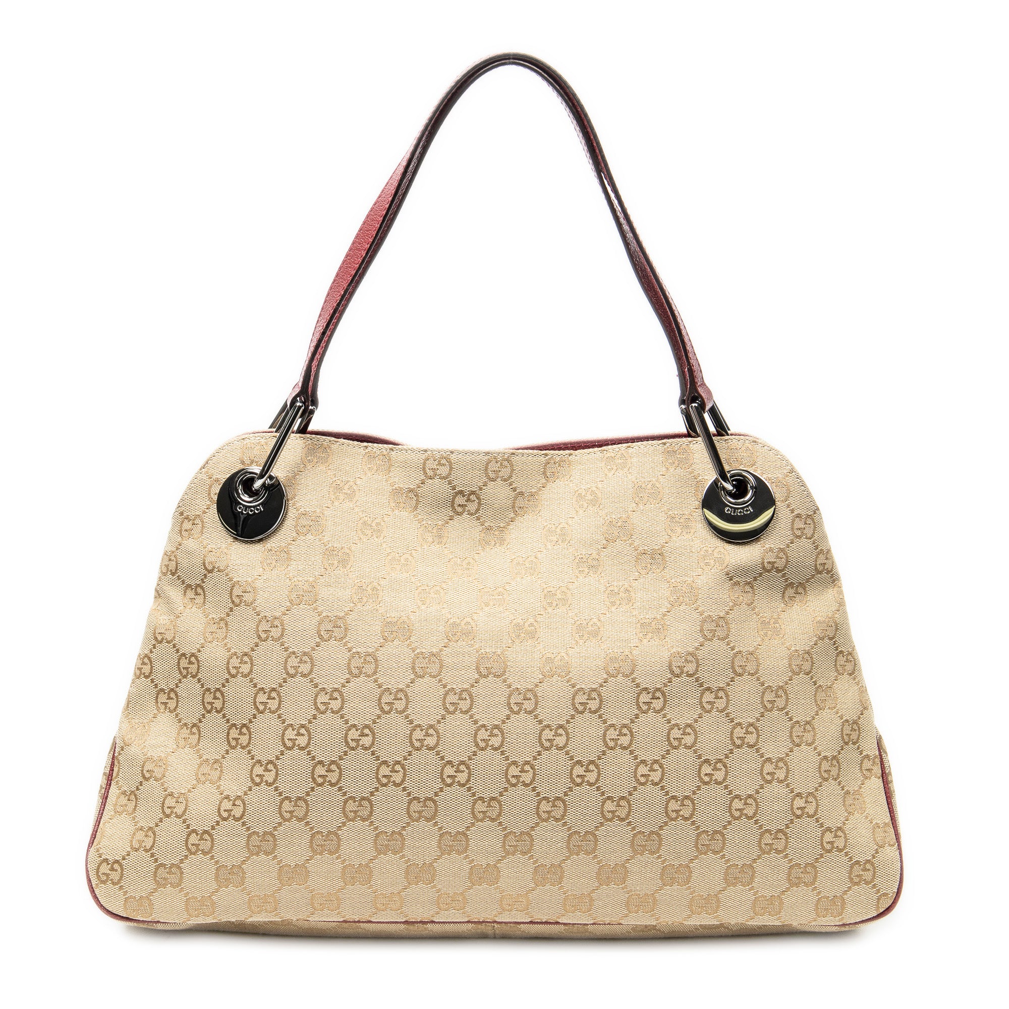 Shoulder Bag Medium Eclipse Tote Beige Monogrammed Canvas