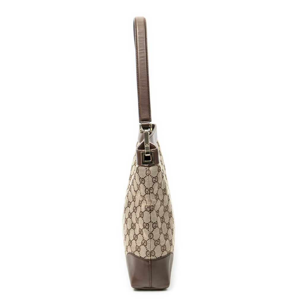 Shoulder Bag Vintage GG Shoulder Bag Beige Monogrammed Canvas