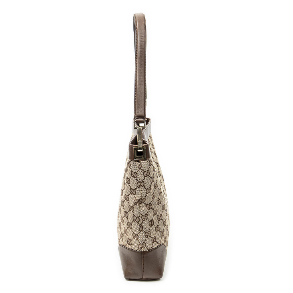 Shoulder Bag Vintage GG Shoulder Bag Beige Monogrammed Canvas