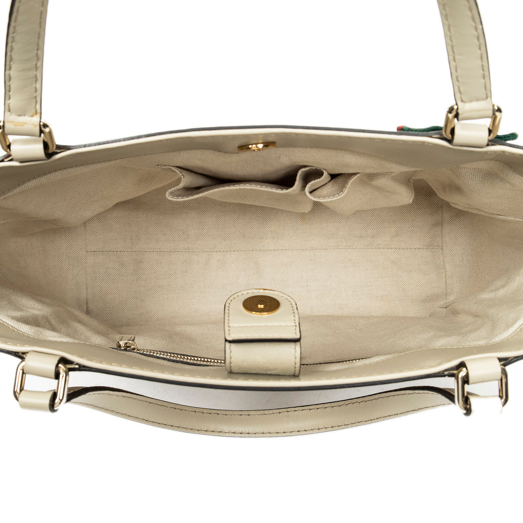 Shoulder Bag Web Mayfair Tote Beige Monogrammed Canvas