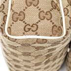 Shoulder Bag Flap Messenger Beige Monogrammed Canvas