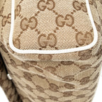 Shoulder Bag Flap Messenger Beige Monogrammed Canvas