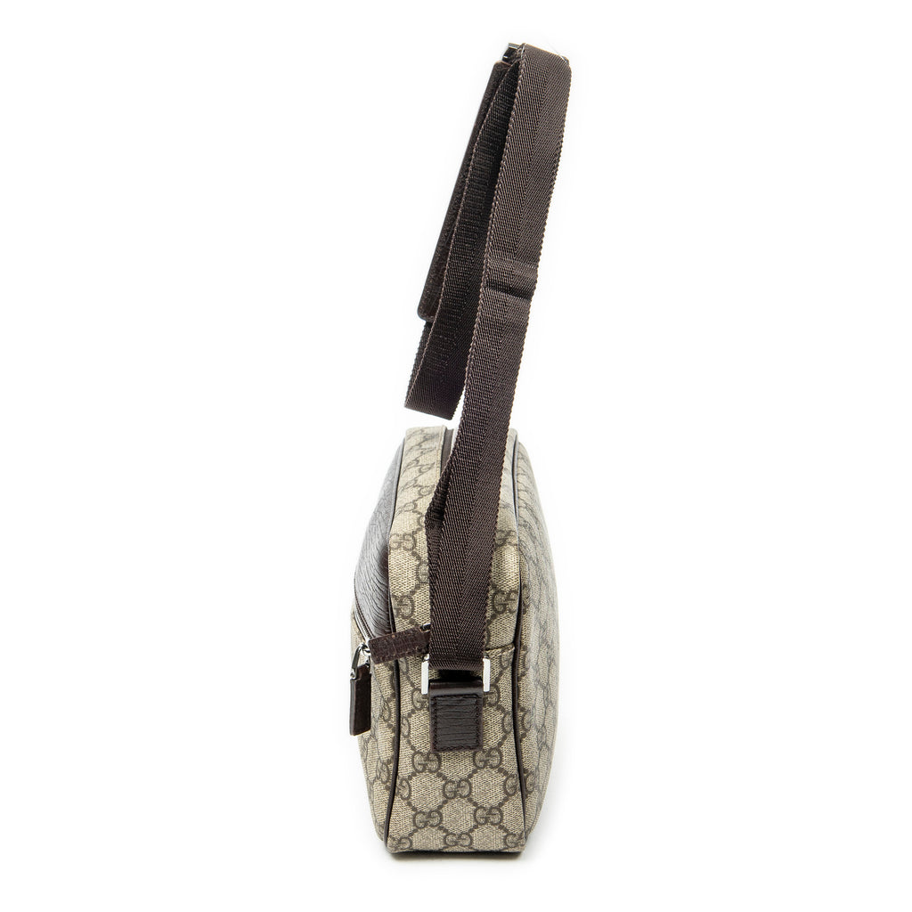Shoulder Bag Camera Crossbody Beige Supreme Coated Canvas