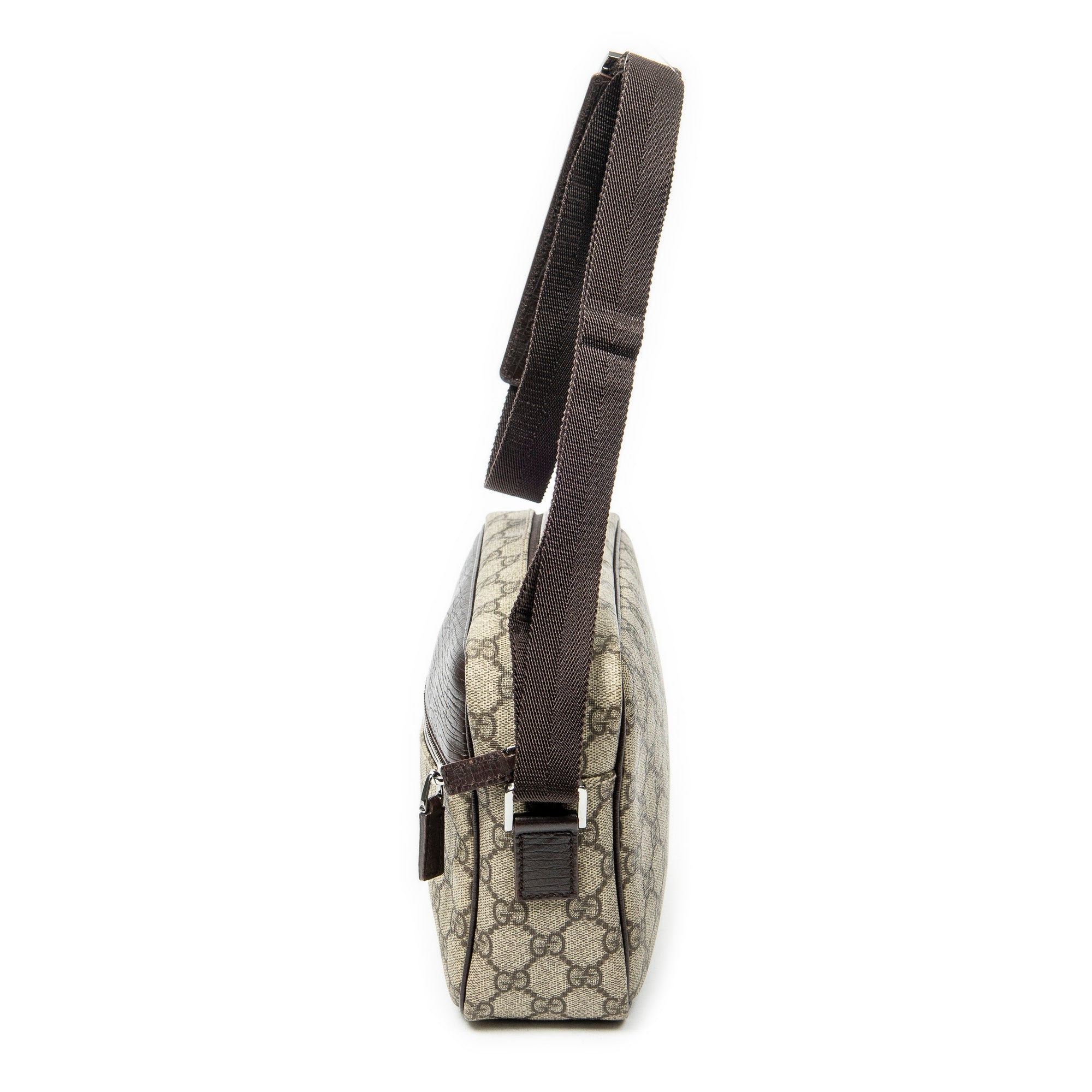 Shoulder Bag Camera Crossbody Beige Supreme Coated Canvas
