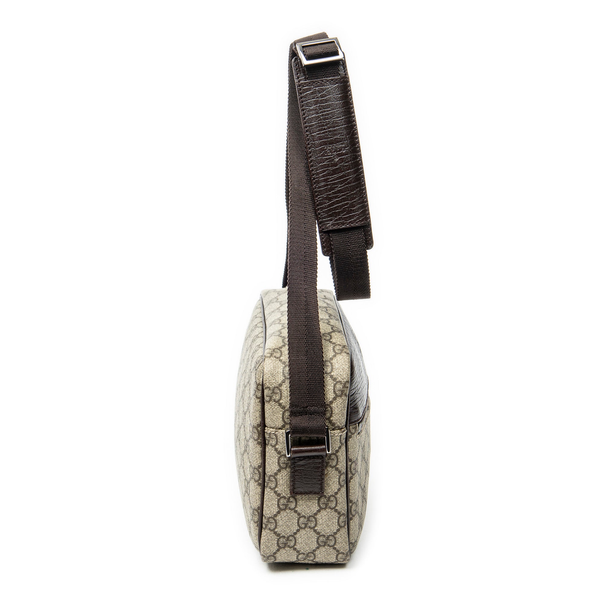 Shoulder Bag Camera Crossbody Beige Supreme Coated Canvas
