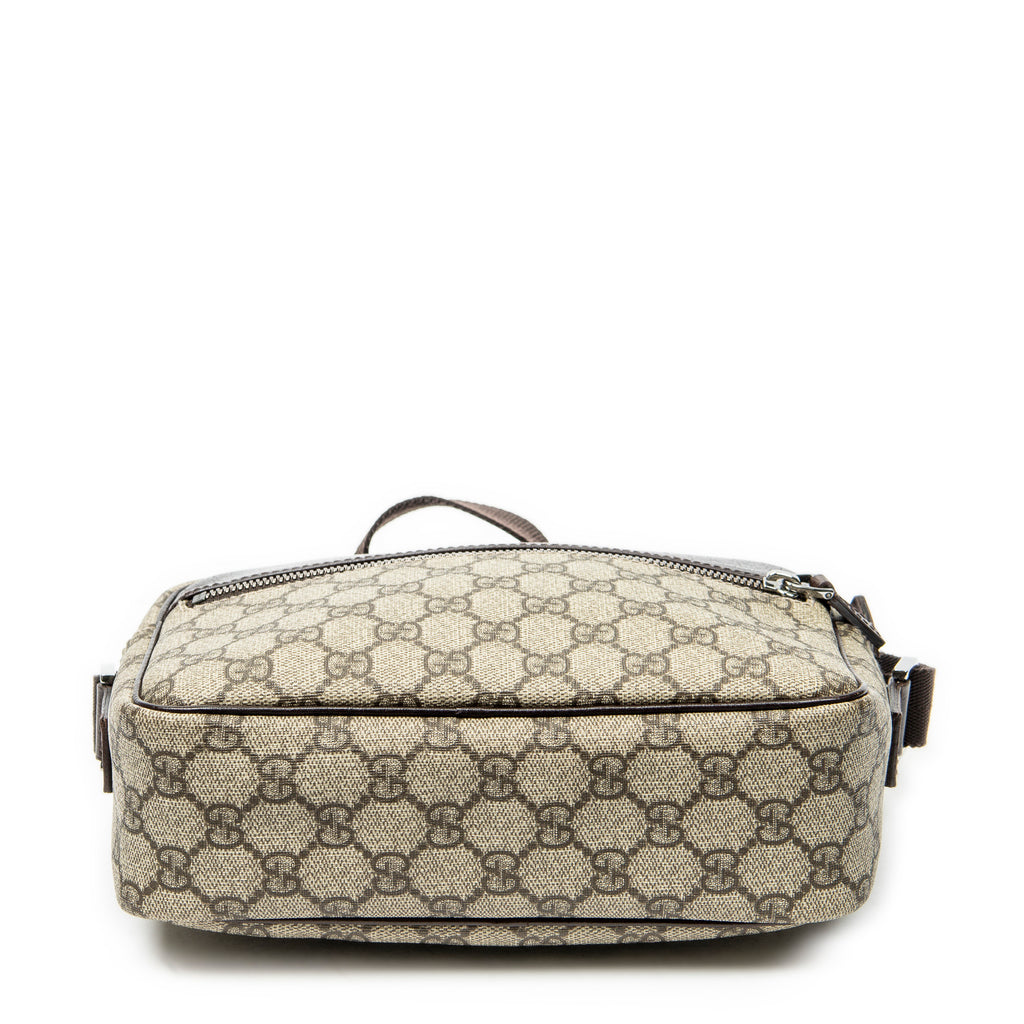 Shoulder Bag Camera Crossbody Beige Supreme Coated Canvas