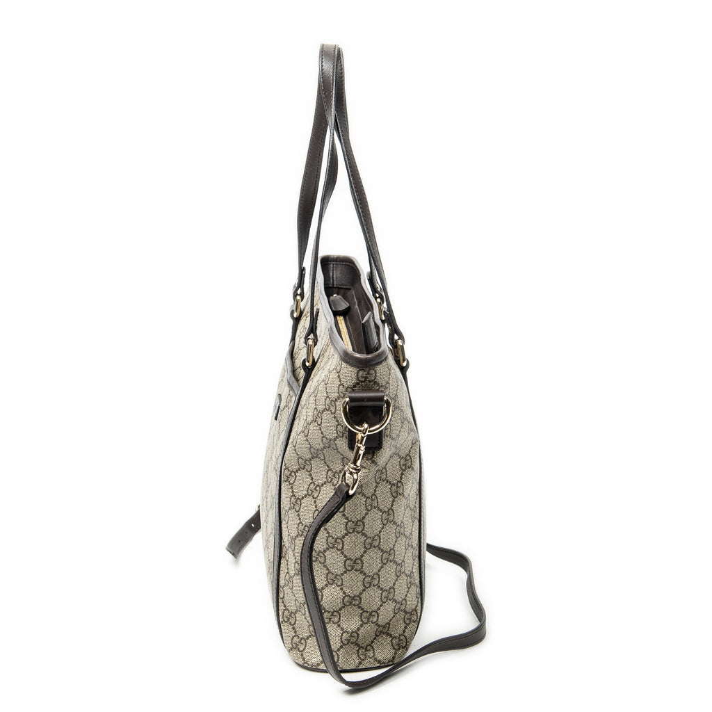 Shoulder Bag Medium Joy Tote Beige Supreme Coated Canvas