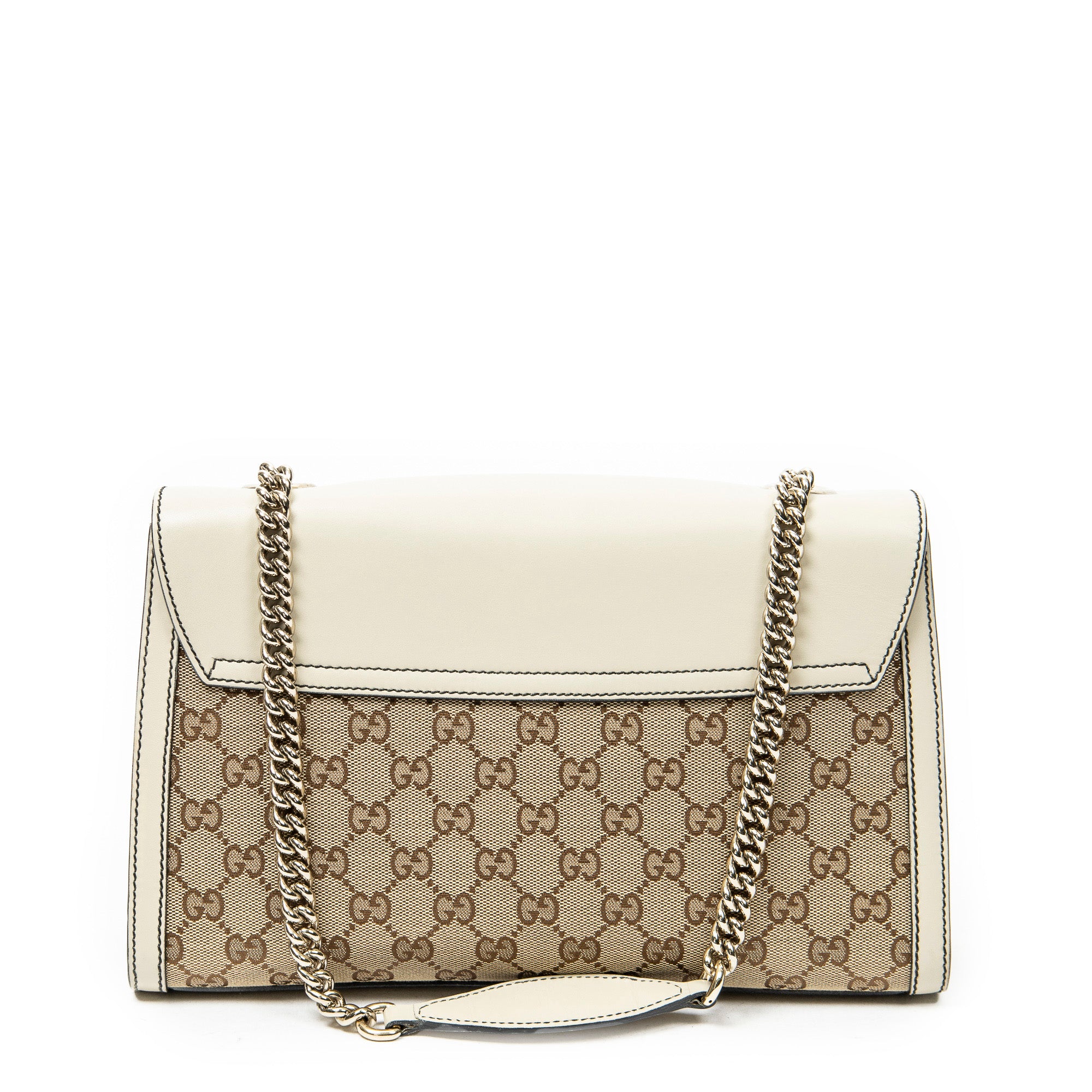 Shoulder Bag Medium Emily Chain Beige Monogrammed Canvas