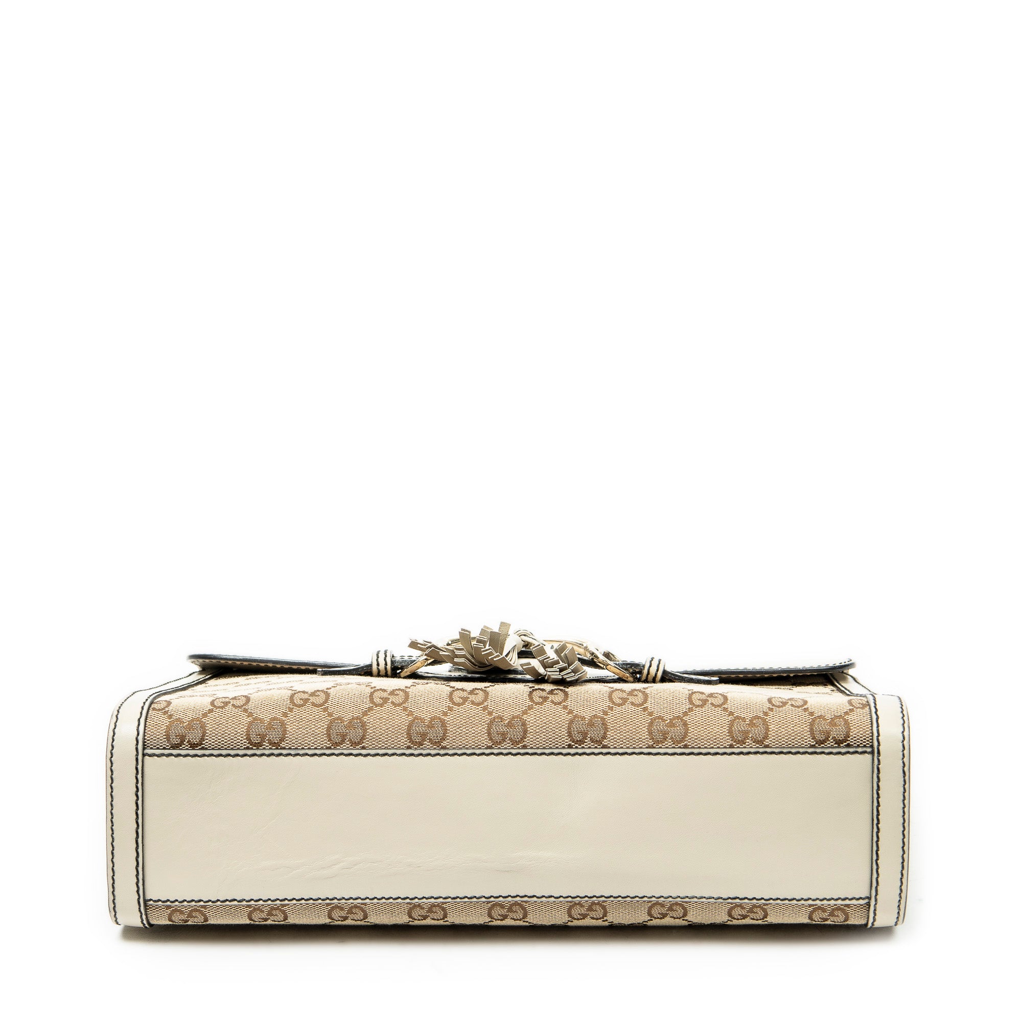 Shoulder Bag Medium Emily Chain Beige Monogrammed Canvas