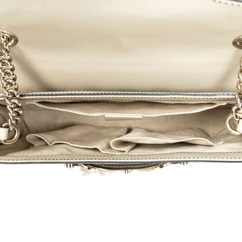 Shoulder Bag Medium Emily Chain Beige Monogrammed Canvas