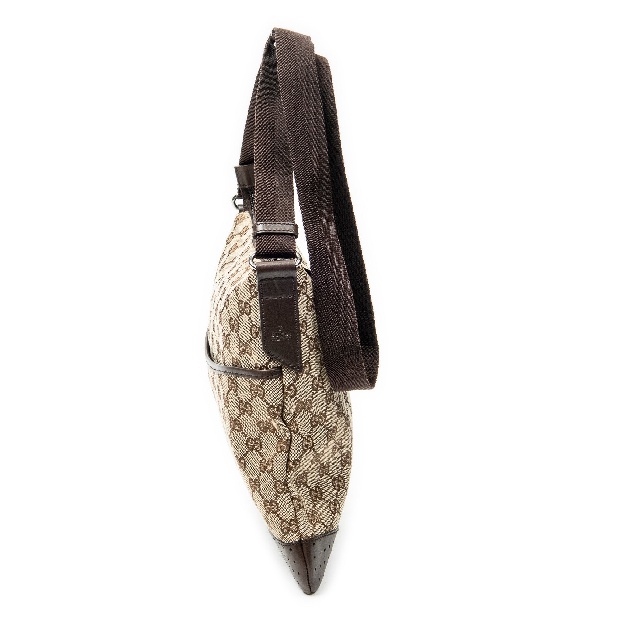 Shoulder Bag Medium Messenger Beige Monogrammed Canvas