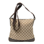 Sac à Bandoulière Messager Moyen Toile Monogrammée Beige