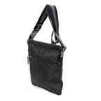 Shoulder Bag Web Square Nylon Messenger Black Monogrammed Nylon Canvas