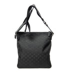 Shoulder Bag Web Square Nylon Messenger Black Monogrammed Nylon Canvas