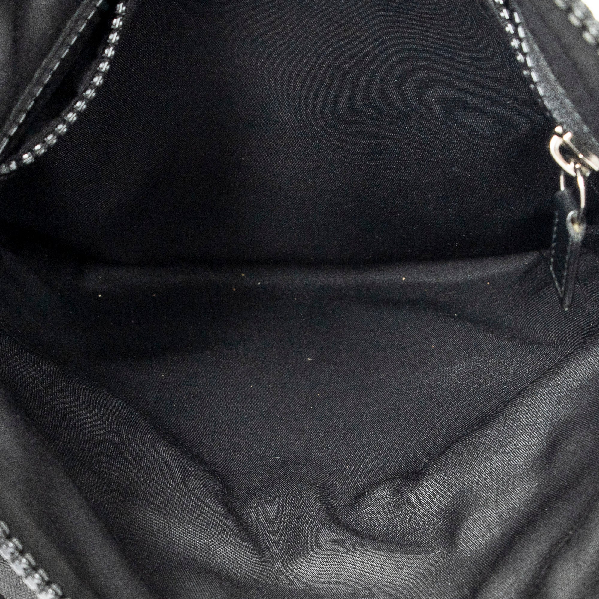 Shoulder Bag Web Square Nylon Messenger Black Monogrammed Nylon Canvas