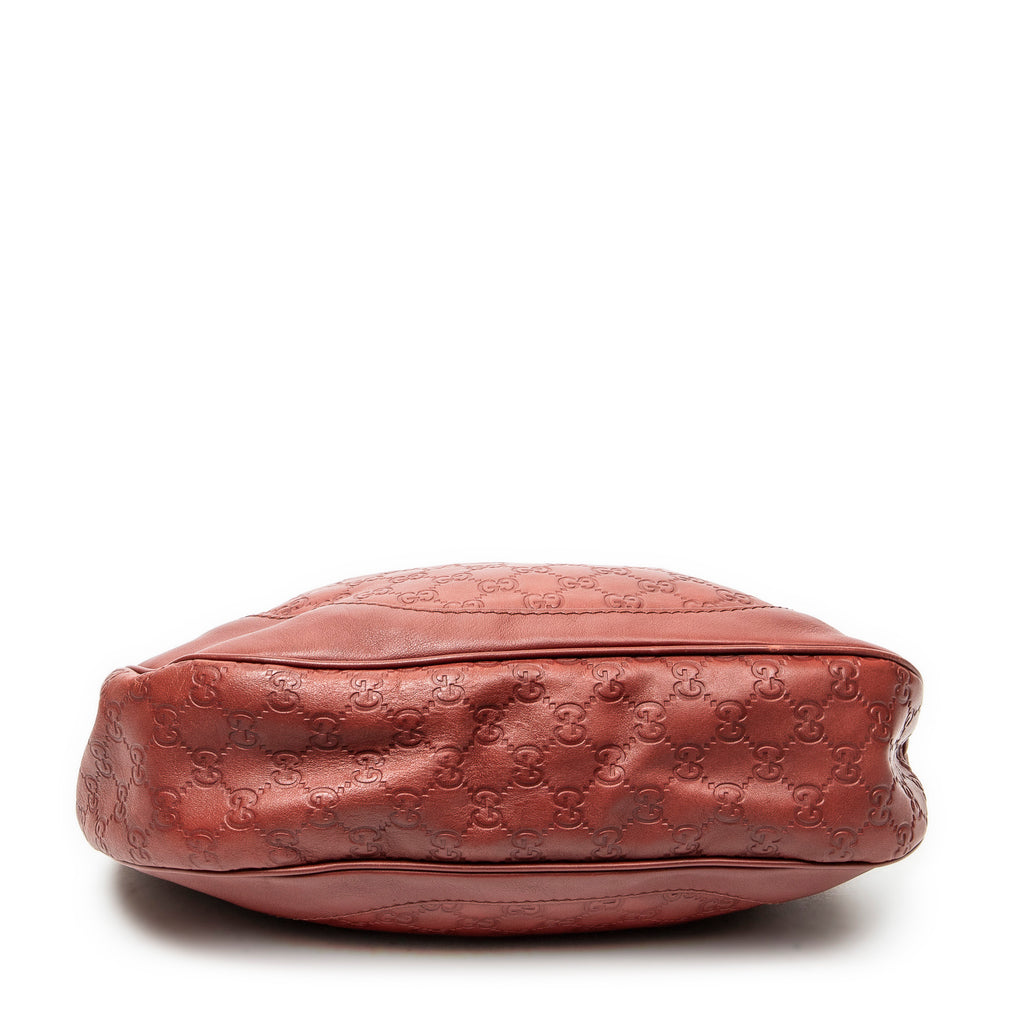 Shoulder Bag Charlotte Messenger Red Guccissima Leather