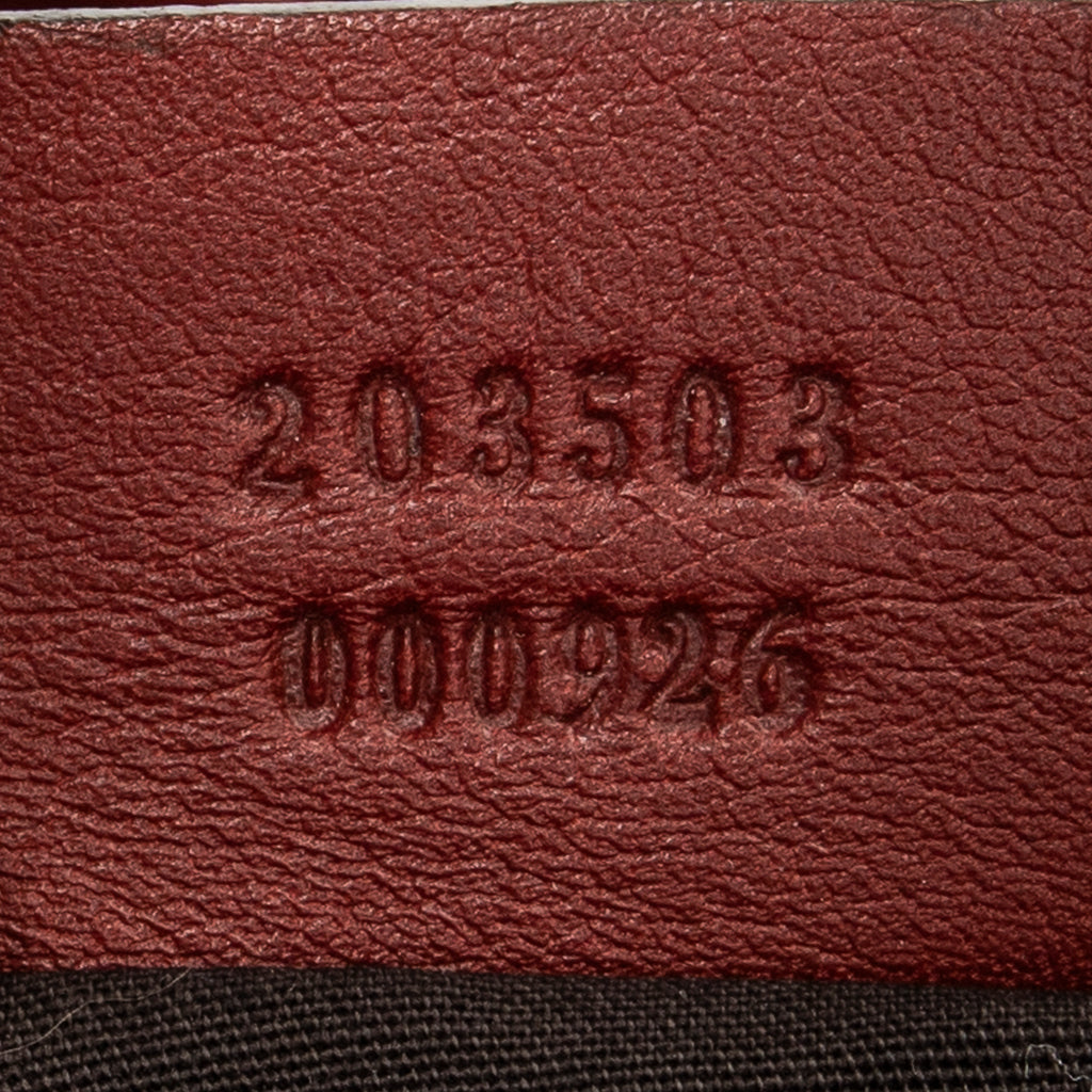 Shoulder Bag Charlotte Messenger Red Guccissima Leather