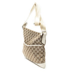 Shoulder Bag Medium Messenger Beige Monogrammed Canvas