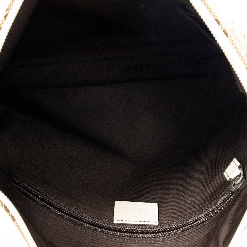 Shoulder Bag Medium Messenger Beige Monogrammed Canvas
