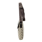 Shoulder Bag Small Flap Messenger Beige Supreme Coated Canvas