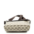 Shoulder Bag Small Flap Messenger Beige Supreme Coated Canvas