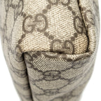 Bolso de Hombro Solapa Pequeña Mensajero Lona Revestida Supreme Beige